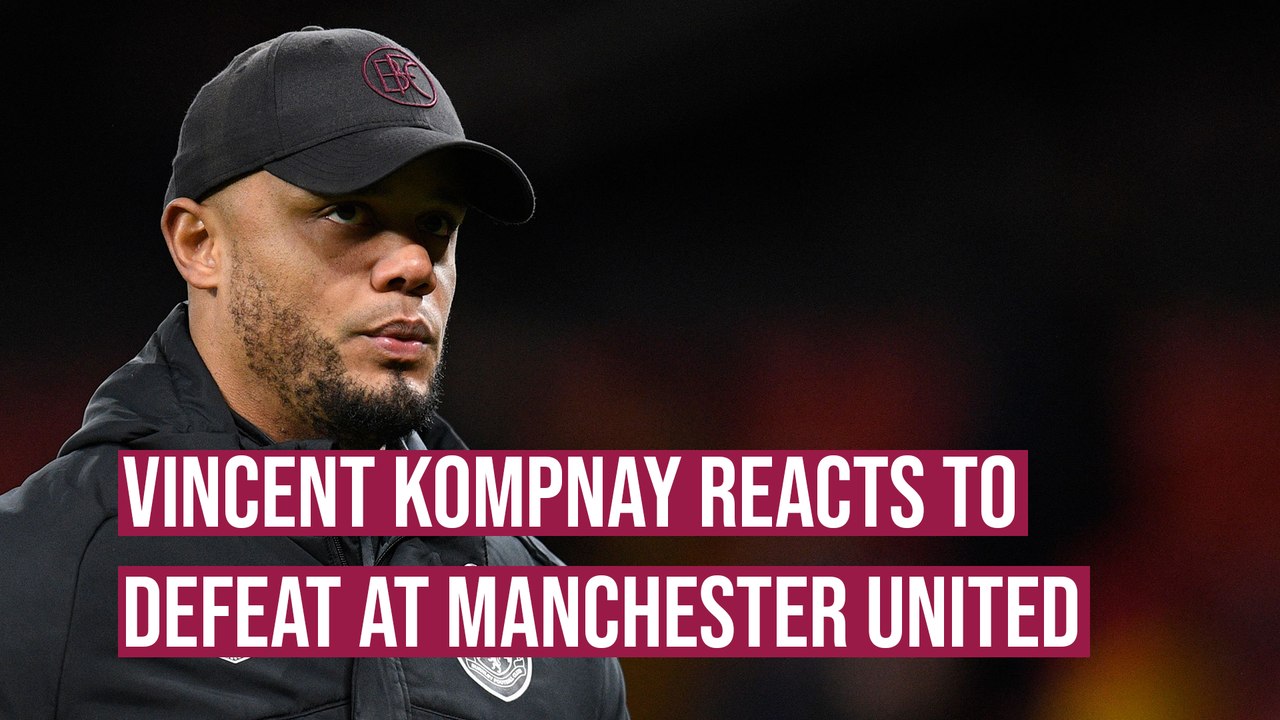 Vincent Kompany happy with display despite defeat to Manchester United
