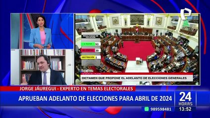 Jorge Jáuregui: "Lo más prudente hubiera sido convocar elecciones en 2023"