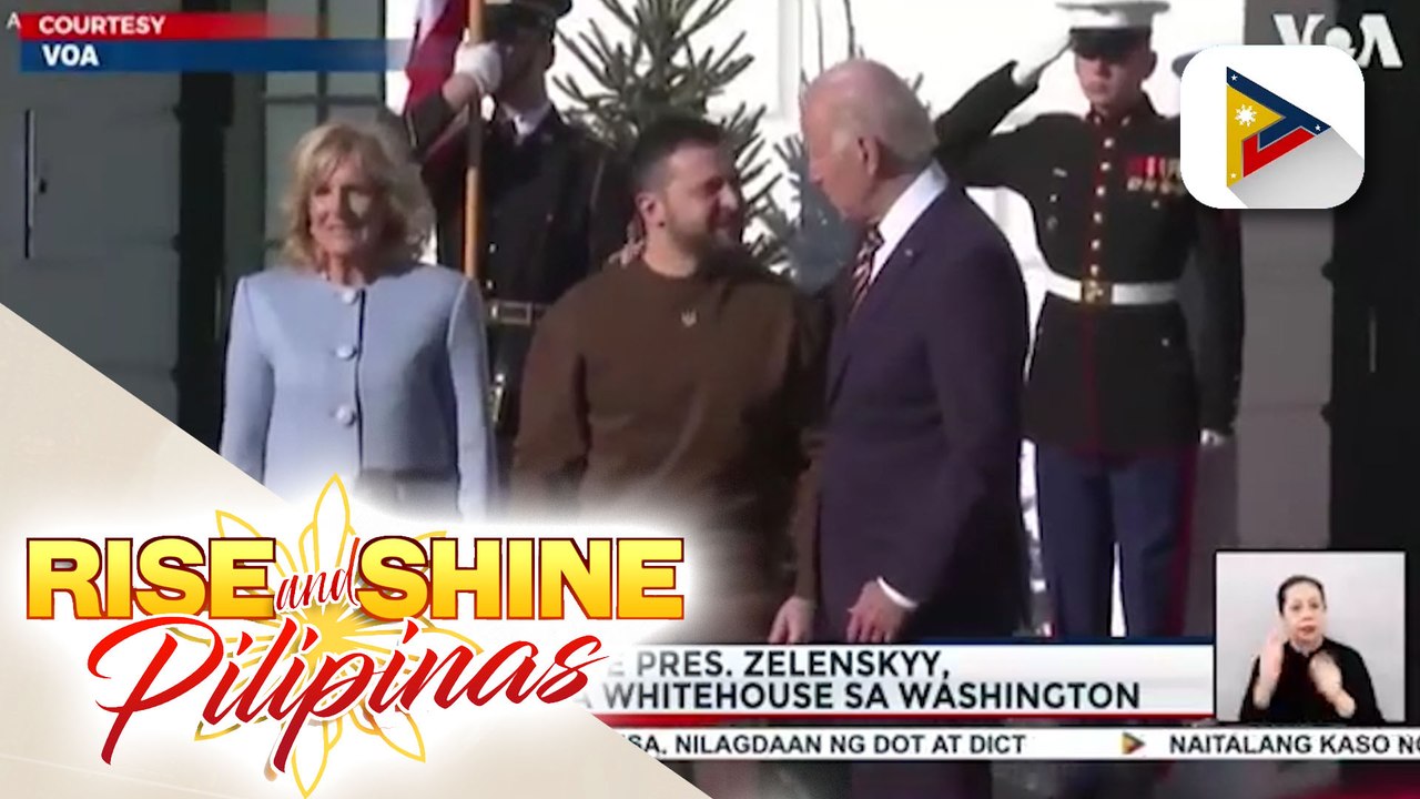 Ukraine Pres. Zelensky, dumating na sa White House sa Washington