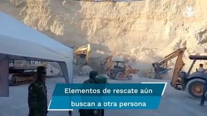 Recuperan un cuerpo tras derrumbe en mina de Teacalco, Amacuzac
