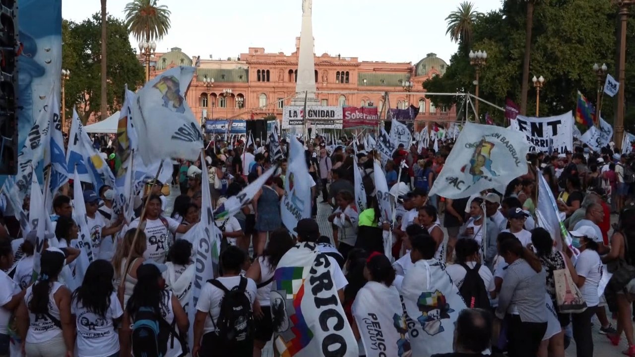 Organizaciones acampan en Buenos Aires para pedir un indulto a la activista Milagro Sala