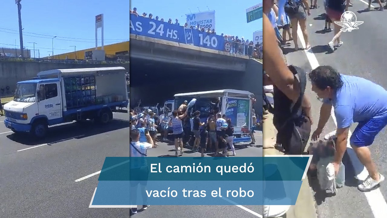 Argentinos hacen rapiña durante festejos de la Copa del Mundo en Buenos Aires 