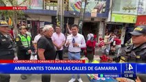 Gamarra: ambulantes invaden las calles del emporio comercial