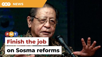 Finish the job on Sosma reforms, Kit Siang tells govt