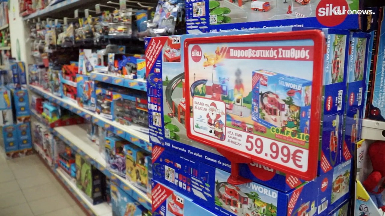 Frohes Fest trotz Inflation: Griechische Spielwarenläden bieten 'Weihnachtskorb' an