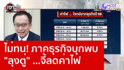 ไม่ทน! ภาคธุรกิจบุกพบ "ลุงตู่" ...จี้ลดค่าไฟ : เจาะลึกทั่วไทย (22 ธ.ค. 65)