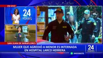 SJL: mujer con problemas de salud mental que agredió a menor es internada en hospital Larco Herrera