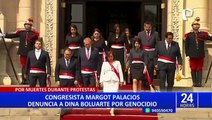 Congresista Margot Palacios presenta denuncia por genocidio ante CIHD contra Dina Boluarte