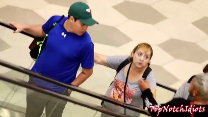 Touching Hands on Escalator with NUTELLA Prank!