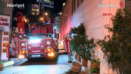 Taksim'de tramvay atölyesinde mahsur kalan iki görevli kurtarıldı