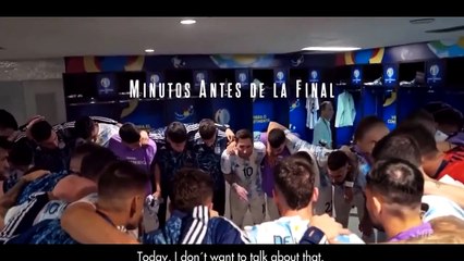 Messi Legendary Half Time Speech In Final #argentina #qatar2022 #copaamerica