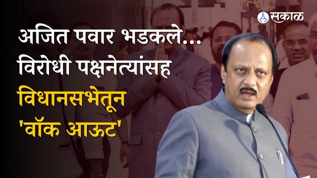 Maharashtra vidhan sabha: रश्मी शुक्ला प्रकरणावरून विरोधकांनी विधानसभेचा केला सभात्याग । winter session । sakal 