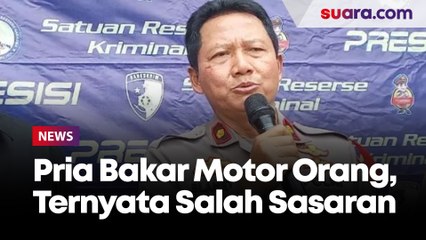 Polisi Beberkan Detik-detik Pria Nekat Bakar Motor Bos Konveksi Di Kebon Jeruk, Ternyata Salah Sasaran