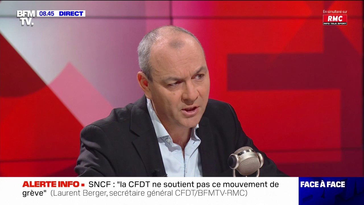 Laurent Berger: "S'il y a un report de l'âge légal de départ à la retraite à 64/65 ans, la CFDT sera mobilisée pour le contester"