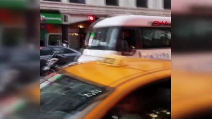 Şişli'nin ortasında kürek ve demir sopalarla saldırdılar!