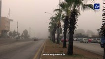 مشاهد من الضباب في عمان والمفرق صباح الخميس
