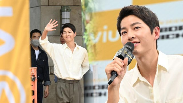 Wow! Ada translator pun, Song Joong Ki yakin cakap bahasa Inggeris… Tak gagap pun