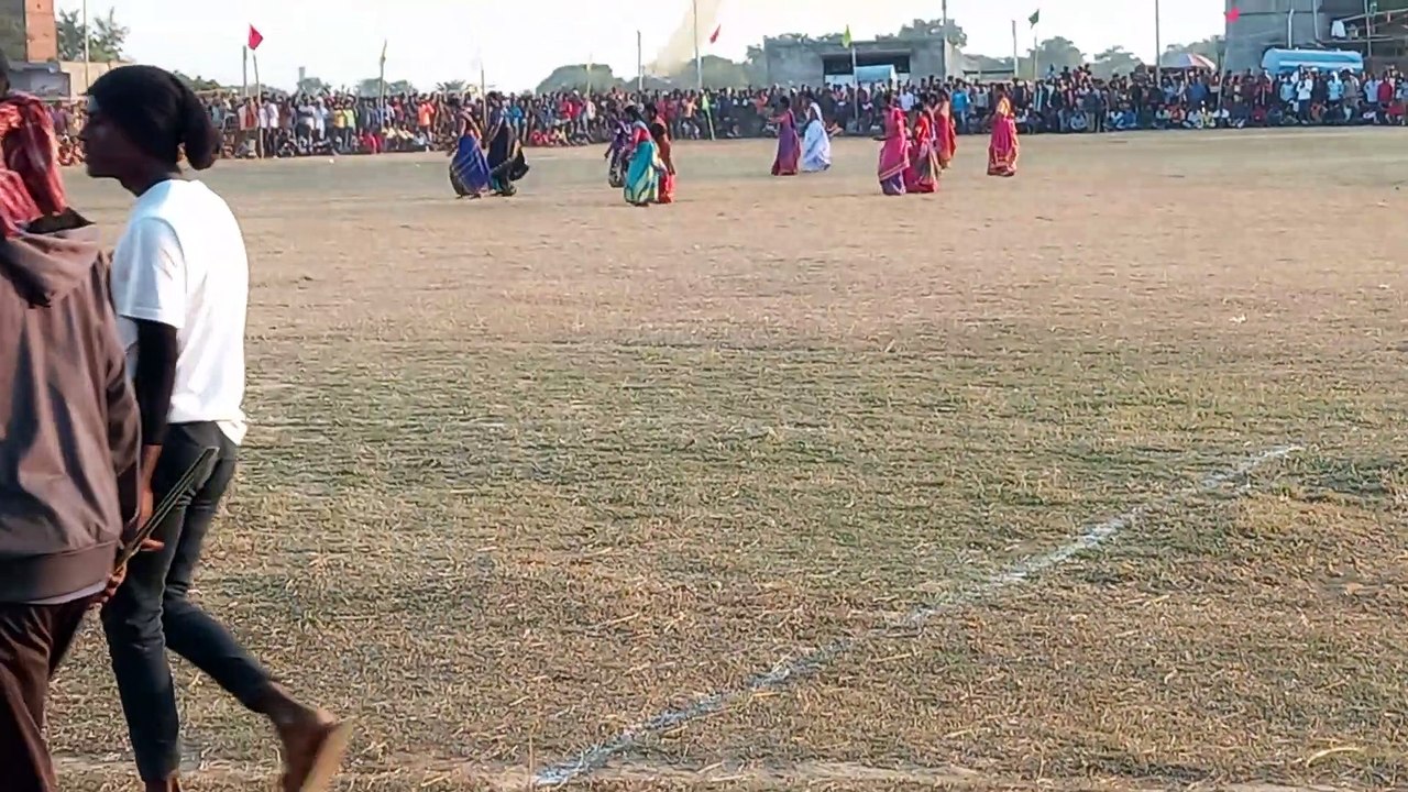 Girls dancing wildly