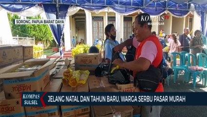 Jelang Natal dan Tahun Baru, Warga Serbu Pasar Murah
