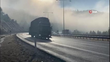 TEM Otoyolu Bolu geçişinde sis