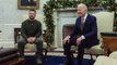 Ukrainian president Volodymyr Zelensky’s asks US President Joe Biden for ‘more missiles’