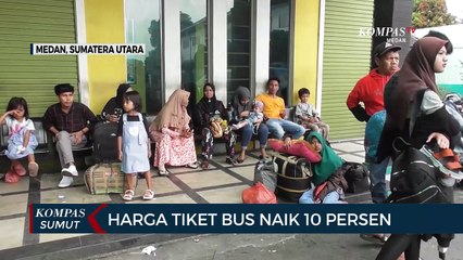 Warga Medan Mulai Padati Pool Bus Antar Kota
