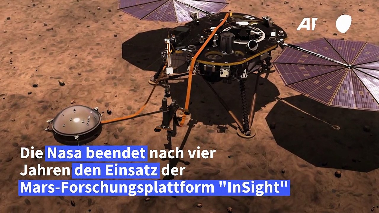 Nasa beendet einsatz von mars-forschungsplattform "insight"