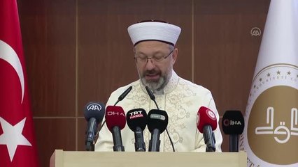 Diyanet İşleri Başkanı Erbaş, 3. Gençlik Çalıştayı'nda konuştu