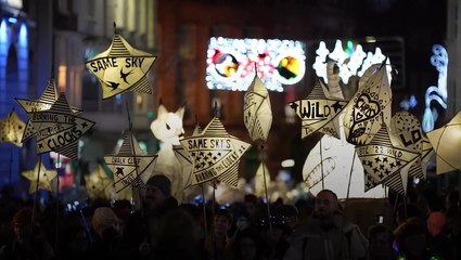 Winter solstice: Lanterns illuminate Brighton streets