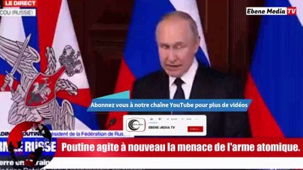 Arme atomique : Poutine annonce une mauvaise nouvelle aux Ukrainiens.