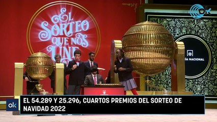 Resultados de los Cuartos Premios del Sorteo de Navidad 2022: 54.289 y 25.296 🎄