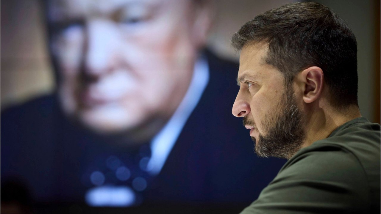 Präsident Selenskyj tritt in Churchills Fußstapfen