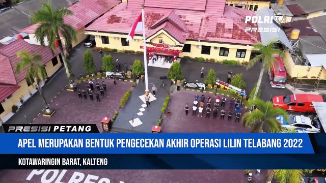 Apel Gelar Pasukan OPS Lilin Telabang 2022 dalam rangka Pengamanan Natal 2022 dan Tahun Baru 2023