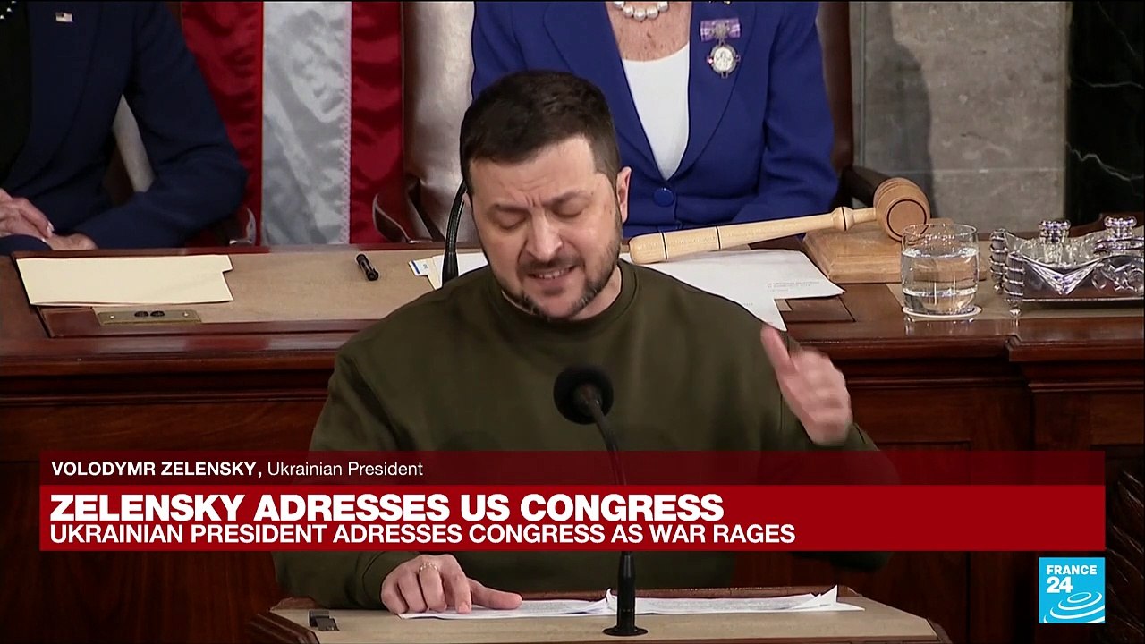 REPLAY: Ukrainian President Zelensky addresses US Congress as war rages