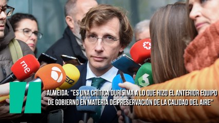 Almeida: "Es una crítica durísima a lo que hizo el anterior equipo de gobierno en materia de preservación de la calidad del aire"