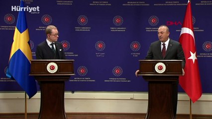 Bakan Çavuşoğlu ve İsveçli mevkidaşı Tobias Billström ile açıklamalarda bulundu