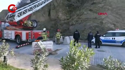 Çıktığı tepeden uçuruma yuvarlanan İrem ağaca takılı kaldı