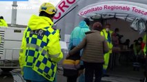 Livorno, l'arrivo dei migranti. 