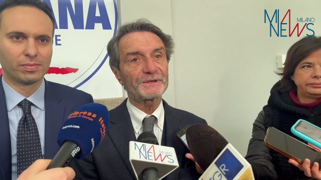 Elezioni regionali, il governatore Attilio Fonatana presenta la sua lista