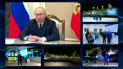 Vladimir Putin inauguró yacimiento de gas natural