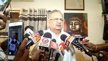 Former CM Dr. Raman Singh accusing the state government