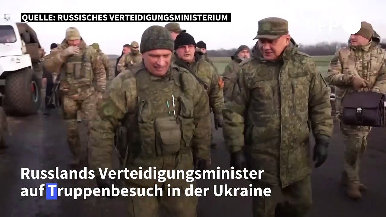 Russischer Verteidigungsminister besucht Truppen in der Ukraine