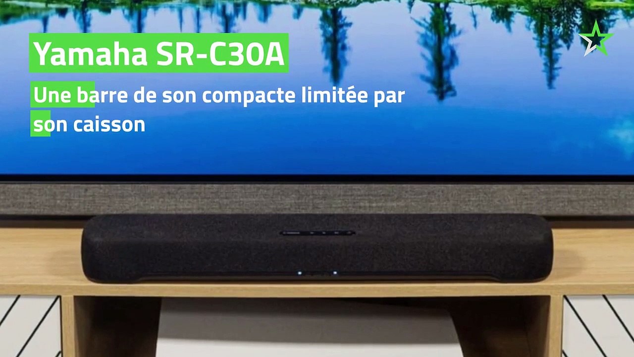 Test Yamaha SR-C30A : une barre de son compacte limitée par son caisson -  Vidéo Dailymotion