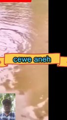 Cewe sedang nyari ikan