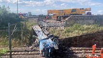 Edinburgh review of the year June 2022: Lorry crashes on to rail line near the A199, Wallyford