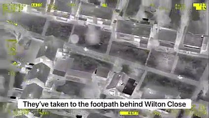 Police footage of chase