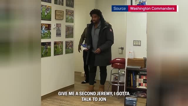 Washington Commanders players get emotional after receiving Pro Bowl news