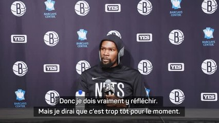 Nets - Durant sur les rumeurs d’un retour avec la team USA : “Pour l’instant, je ne sais pas, c’est trop tôt”