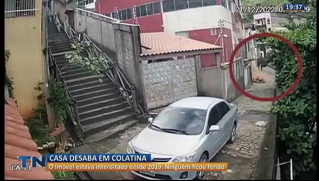 Casa desaba no noroeste do ES