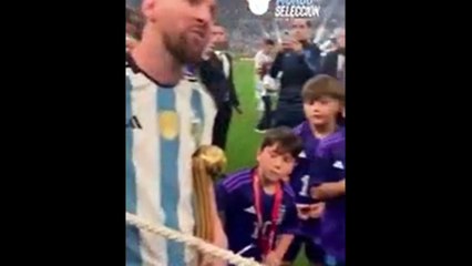 Así fue el primer encuentro entre los campeones del Mundo y su familia